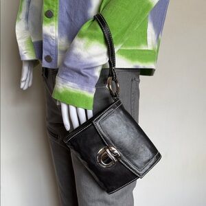 Marc Jacobs Black and Cream Leather Bag